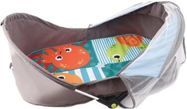 Yaya Duck Babylove Portable Baby Sleeping Basket &ndash; Foldable Newborn Travel Bed with Mosquito Net, Thickened Inner Pad &amp; Carry Bag &ndash; Lightweight Bassinet for Indoor/Outdoor Use &ndash; Ages 0m+