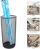 MOTARRO Metal Paper Bin (MI010-4) &ndash; 26&times;50cm Large Black Trash Can for Home &amp; Office