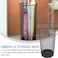 MOTARRO Metal Paper Bin (MI010-4) &ndash; 26&times;50cm Large Black Trash Can for Home &amp; Office