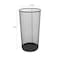 MOTARRO Metal Paper Bin (MI010-4) &ndash; 26&times;50cm Large Black Trash Can for Home &amp; Office