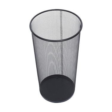 MOTARRO Metal Paper Bin (MI010-4) &ndash; 26&times;50cm Large Black Trash Can for Home &amp; Office