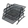 MOTARRO 3-Tier Stainless Steel Document Tray &ndash; Black Office Desk Organizer (Mi005-2)