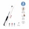 Motarro 3-Piece Gel Ink Ballpoint Pen Set MC015-3 &ndash; 0.7mm Black, Blue &amp; Red Ink &ndash; Smooth, Precise, Comfortable Writing
