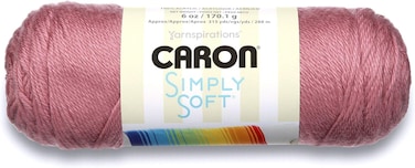 Caron Simply Soft Solids Yarn Medium Gauge 100% Acrylic - 6 oz - Plum Wine - Machine Wash &amp; Dry