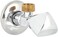 AL ARQAM 1/2-Inch Italian Angle Valve, Long Neck, Brass Body, Turning Knob, 180g - Durable Water Control Valve for Bathrooms and Kitchens (Made in Italy)