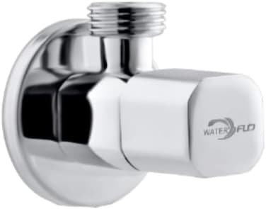 AL ARQAM 1/2" Angle Valve Short Neck with Square Knob, Zinc Body - Durable Water Shut-Off Valve for Bathroom, Kitchen, and Plumbing Fixtures
