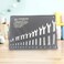 AL ARQAM Combination Spanner Set 14 Pieces 6-32 mm CrV Steel Open-End Spanner Laser Marked Matte in Bag