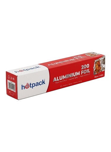 Aluminium Foil 200 sq.ft - Silver 30 x 45cm