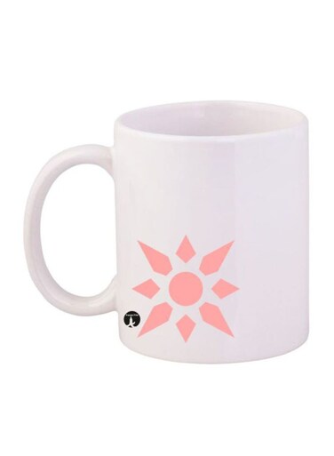 Digimon Printed Mug White/Red 12ounce