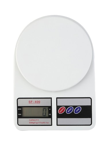 Electronic Scale Balance Machine With LCD Display White 22cm
