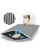 Beauenty Cat Litter Mat - 60 x 90cm Small Litter Trapping Mat, Easy to Clean Litter Box Mat, Waterproof, Urine-Proof, Non-Slip Kitty Litter Mats for Floor, Grey