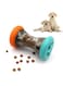 FDTY 1 pc Treat Dispensing Puzzle Toys for Small Dogs,Interactive Chase Toys,Perfect Alternative to Slow Feeder Dog Bowls to Improves Pets Digestion,Barbell-Shaped Dog Toys