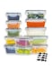 TYCOM Meal Prep Container, Airtight Food Storage Container Set of 12 pcs,Re-usable Plastic Food Containers, Stackable Kitchen Organizer Boxes, Tupperware, BPA Free &amp; Microwave Freezer Dishwasher Safe