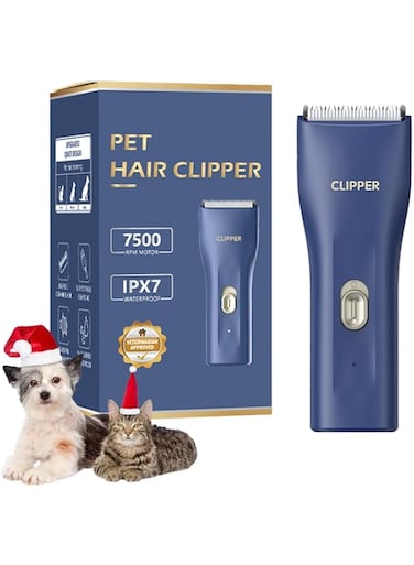 Tileon Dog Clippers,Quiet Washable USB Rechargeable Cordless Dog Grooming Kit,Electric Pets Hair Trimmers Shaver Shears for Dogs and Cats