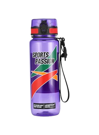 Uzspace 6041 Tritan Plastic Water Bottle, 500 ml Capacity, Purple