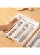 Kitchen Drawer Organizer, Adjustable Utensils Silverware Tray for Cuttlery Organization Spoon Knife and Fork Partition Storage Holding Flatware