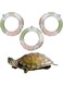 Inflatable Small Animal Floaties - 3 Pack Swimming Ring Rest Dock for Turtle, Tortoise, Terrapins, Frog, Reptile