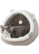 Cat Beds for Indoor, Small Dog Kitten Bed, Semi-Enclosed Kitty Cat Cave Bed with Plush Ball Large Space for Cats to Sleep Soft Comfortable Cat Bed #petbed #cathouse #pethouse