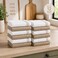 Bliss Casa Kitchen Towel Set Pack of 12 (38 x 64 cm) - Cotton Dish Towels, Durable Cleaning Cloths, Highly Absorbent Durable Multipurpose Bar Towels & Dish Cloths