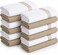 Bliss Casa Kitchen Towel Set Pack of 12 (38 x 64 cm) - Cotton Dish Towels, Durable Cleaning Cloths, Highly Absorbent Durable Multipurpose Bar Towels & Dish Cloths