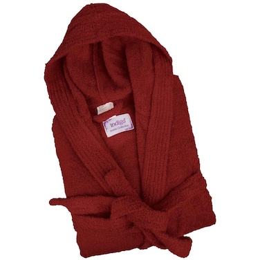 Bliss Casa - Unisex Hooded Bathrobe - 100% Cotton Super Soft Highly Absorbent Bathrobes For Women &amp; Men- Perfect for Everyday Use Unisex Adult Beige Adult Size