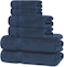Bliss Casa 6-Piece Towel Set &ndash; 100% Combed Cotton, 550 GSM, Quick Dry &amp; Highly Absorbent Towels &ndash; Includes 2 Bath, 2 Hand, 2 Washcloths &ndash; Soft &amp; Thick for Bathroom or Spa