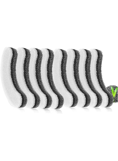 Aputue Cat Water Fountain Filter, Arc-shaped Washable Pet Fountain Filters with Triple Filtration System, 8pcs Replacement Cat Fountain Filter, Activated Carbon for 61OZ/1.8L Dog Water Fountain