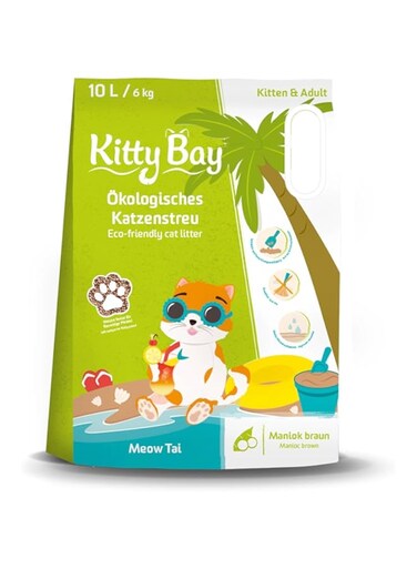 Kitty Bay Meow Tai Eco Cat Litter Clumping and Dust-Free 10 Litres