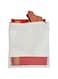 Clarkia Reusable Cotton Saree Cover with Blouse compartment big size for Storage, Wardrobe Organizer bags saree bags cotton (17x17 inches, Beige) (12)
