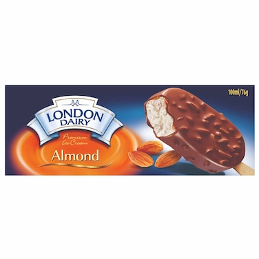 London Dairy Almond Ice Cream Stick, 100g
