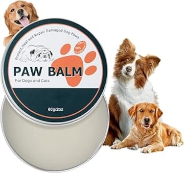 Dog Paw Balm for Dogs &amp; Cats, All-Natural Lick Safe Dog Paw Pad Balm, Paw Protector Moisturizer &amp; Soother, Natural Revitalizing Dog Paw Balm for Dry Cracked Paws, Noses &amp; Elbows for Dogs (2 Oz)