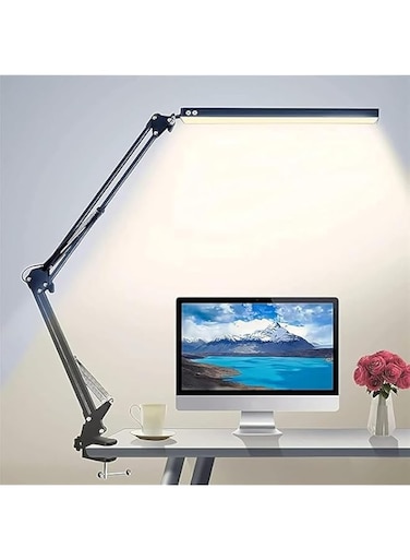 USB LED Reading Lamp Flexible Gooseneck Desk Lamp Small On/Off Switch for Notebook Laptop, Desktop, PC and MAC Computer Keyboard, Adjustable Single Lamp Hose USB Light Home (LED Book Light)
