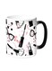 Makeup And Fashion Printed Coffee Mug White/Black