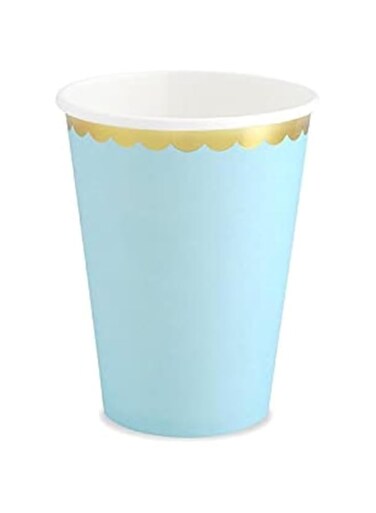 PartyDeco Light Blue Cups