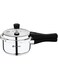 Bergner Sorrento Stainless Steel Pressure Cooker with Outer Lid, 2 Litres, Triply Base, Heavy Bottom