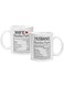 Husband and Wife Nutrition Facts Mugs Couple Coffee Mugs Husband and Wife Gifts His and Her Coffee Mugs Set Gifts Novelty Couple Valentine's Day Anniversary Wedding Gifts for Couple Husband Wife 11Oz