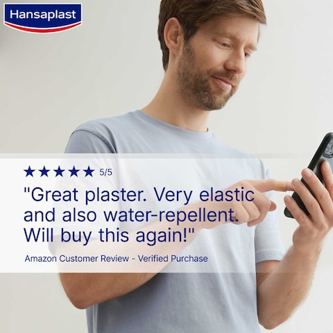 Hansaplast Fingerstrips Plaster, Flexible, Water-repellent, 16 Strips