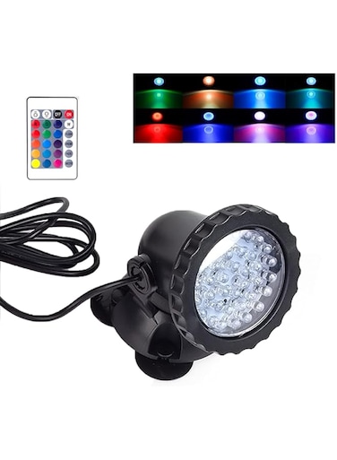 Color Changing Pond Lights IP68 Waterproof Spotlights Underwater Fountain Light LED Submersible Colored Adjustable Dimmable Yard Spot Lights for Outdoor Garden Lawn Fountain Waterfall (1 in Set)