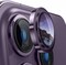 Muzz Camera Lens Protector for Samsung Galaxy Z Fold 6 5G Case Cover,Shatterproof, Ultra-HD 9H Tempered Glass Camera Screen Protector Metal Ring Cover Film Samsung Galaxy Z Fold 6 2024 (Purple)