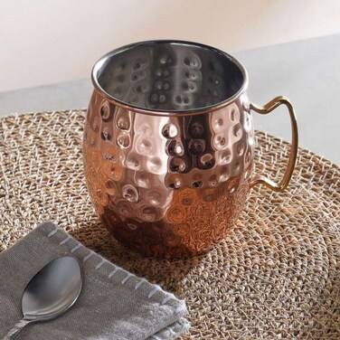 Home Hammered Copper Mule Mug 473ml