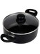 Casserole With Glass Lid Durable Marble Coating, Aluminium Construction, Nonstick Dish For Gas Induction &amp; Ceramic Hobs Induction Bottom 28 x 13cm