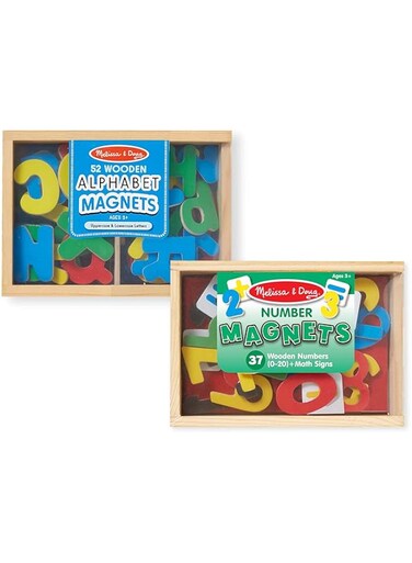 Melissa &amp; Doug Deluxe Magnetic Letters and Numbers Set With 89 Wooden Magnets
