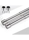 NiCoLa 31-52 cm Wardrobe Rail, Extendable Stainless Steel Clothes Rail Pole with End Sockets &amp; Screw, Adjustable Wardrobe Rail for Wardrobe, Shower, Balcony, Windows