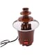 APXZC Mini Chocolate Fountain, Three Layers Melt Machine, Creative Design Diy Waterfall Hotpot Comes With Heating, for Family Courtyard Children'S Parties