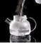 Borosilicate Glass Teapot Kettle1000ml with Bamboo Lid &amp; Infuser &ndash; Heat-Resistant Tea Pot with Candle Tea Warmer Base &ndash; Ideal for Loose Leaf Tea, Blooming Tea, Herbal Tea