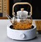 Homotronics Borosilicate Glass Teapot 1000ml with Glass Infuser & Bamboo Handle  Kettle – Elegant Clear Glass Teapot for Loose Leaf, Flower, and Herbal Tea