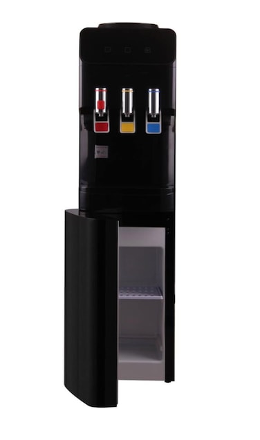 Hot &amp; Cold Water Dispenser with Refrigerator  3-Tap Water Cooler Hot, Cold, Normal &ndash; Fast Cooling Water Tank Dispenser with Mini Fridge Standing Water Cooler
