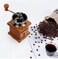 Vintage Style Wooden Manual Rotating Coffee Grain Mill for Home Kitchen, Classic Bean Spike Grinder, Retro Design Wooden Hand Coffee Grinder Manual