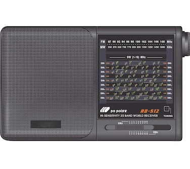 High-Sensitivity 20-Band World Receiver &ndash; Multi-Band AM/FM/SW Radio with Digital Tuning, Portable Design, Rechargeable Battery, Built-in Speaker for Global Radio
