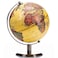 Antique Globe with Bronze Base &ndash; 10 Inch Vintage World Globe 360&deg; Rotating Map, Decorative Modern Desk Globe for Home Office, Educational Geography Globe for Students &amp; Adults